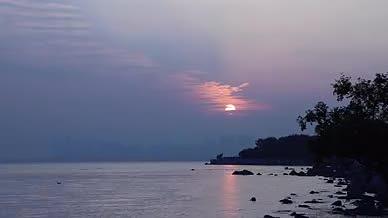 美景海边日落延时视频的预览图
